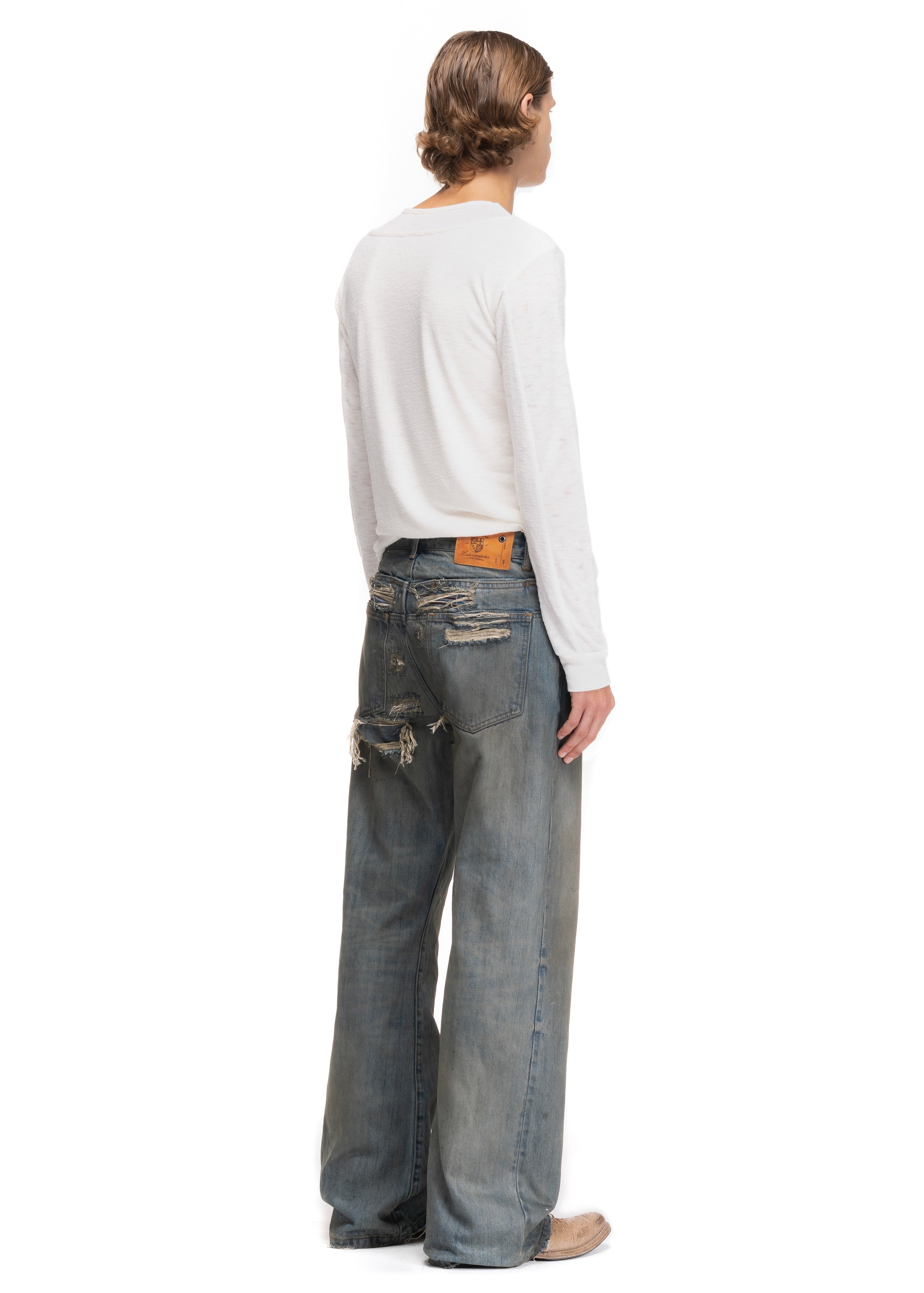 REWORKED SELVEDGE BOOTCUT DENIM – NO/FAITH STUDIOS