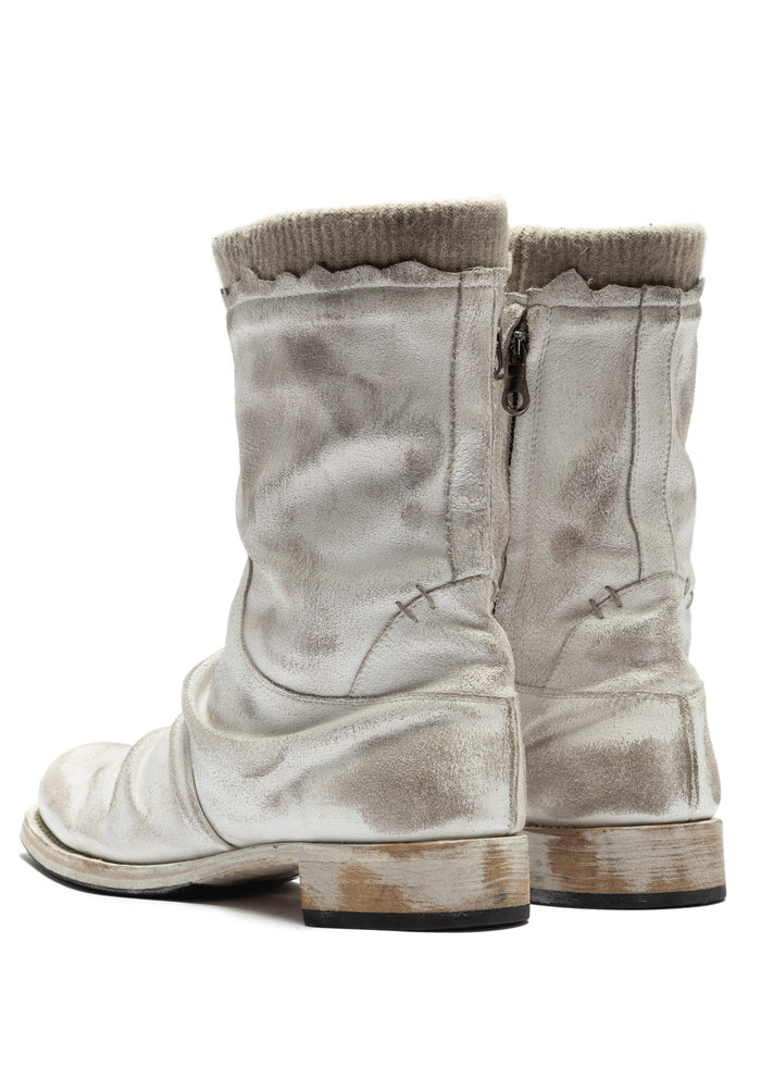 NFS COMBAT BOOTS USED WHITE