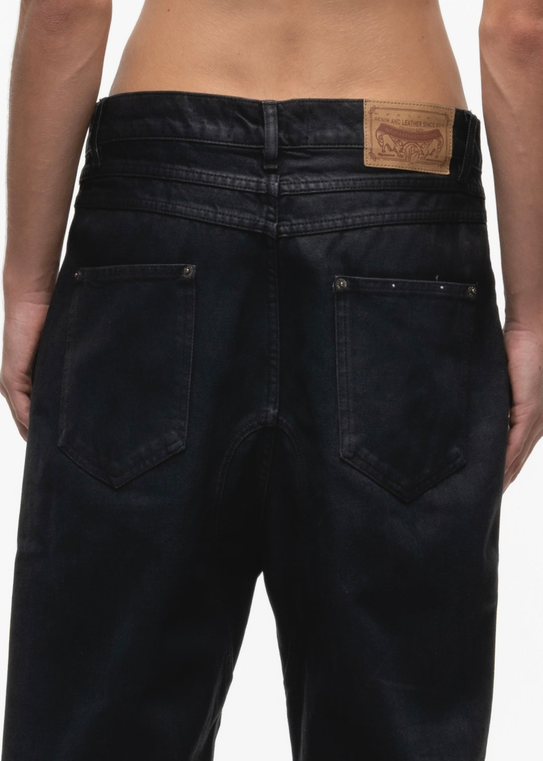 ITALY DULL BLACK BOOT CUT