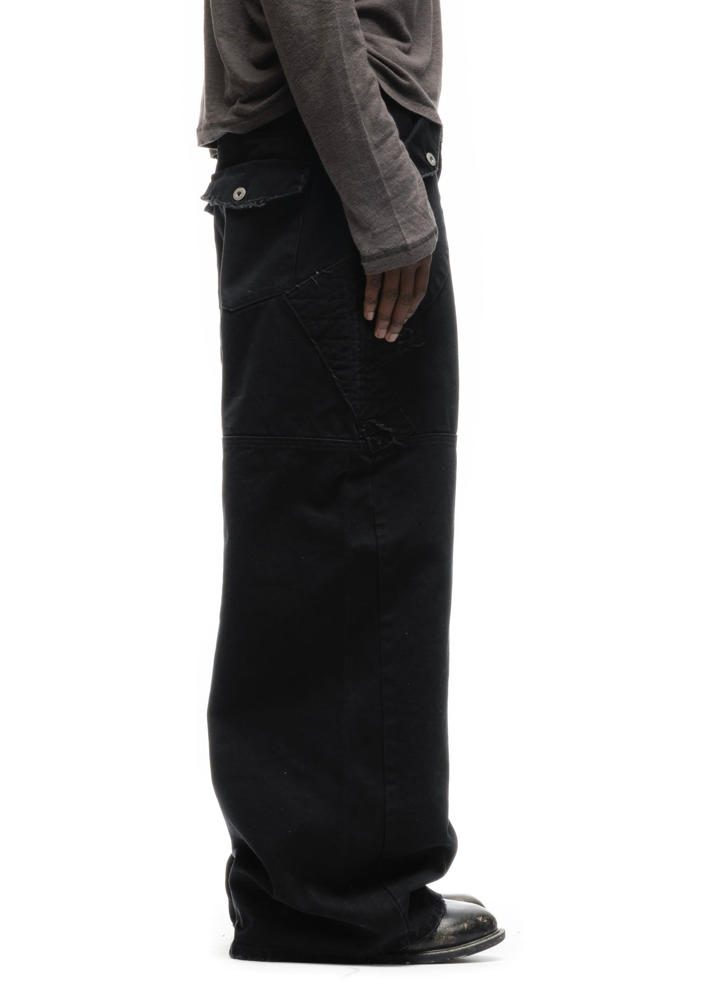 F8 REWORKED PANTS BLACK