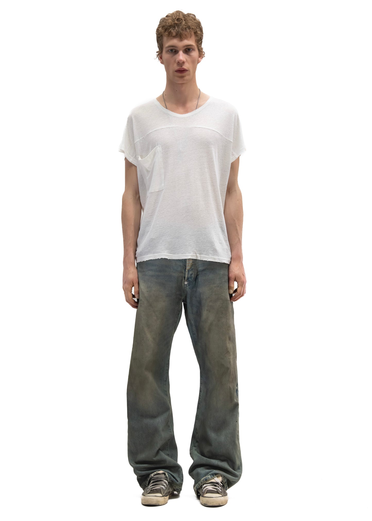 SHADOW SLEEVE T-SHIRT WHITE
