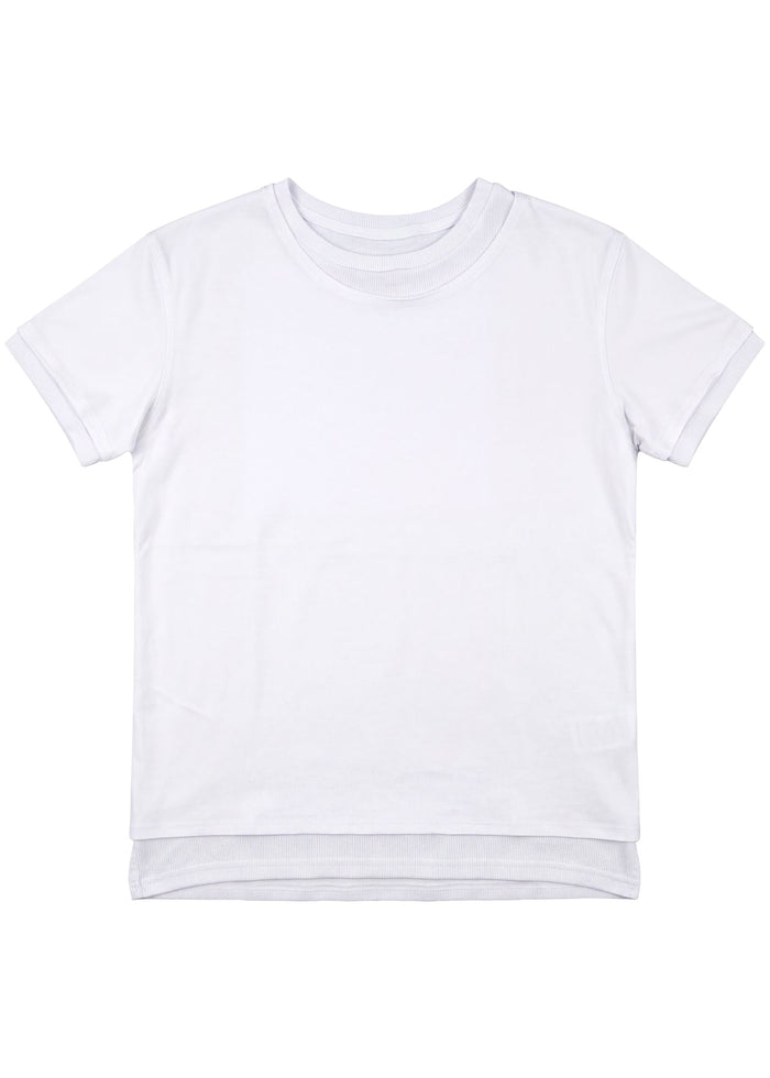 DOUBLE-LAYERED T-SHIRT WHITE