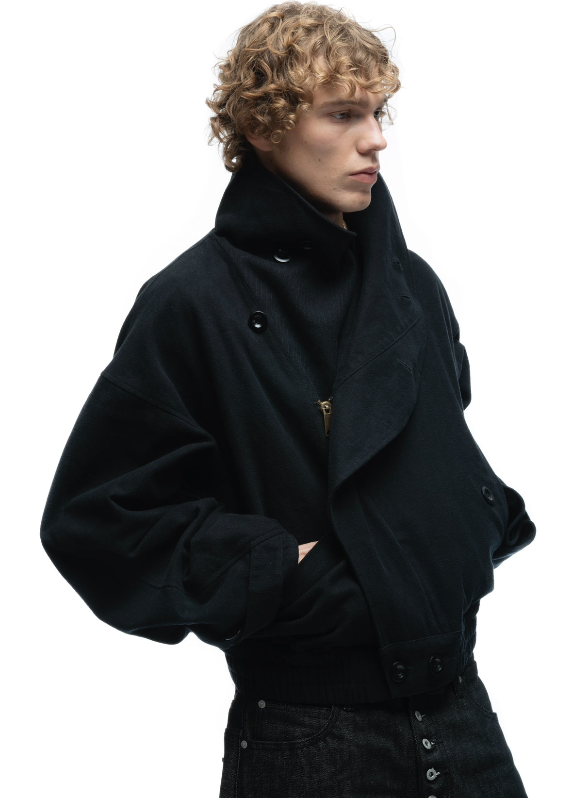 MOLESKIN JACKET BLACK – NO/FAITH STUDIOS