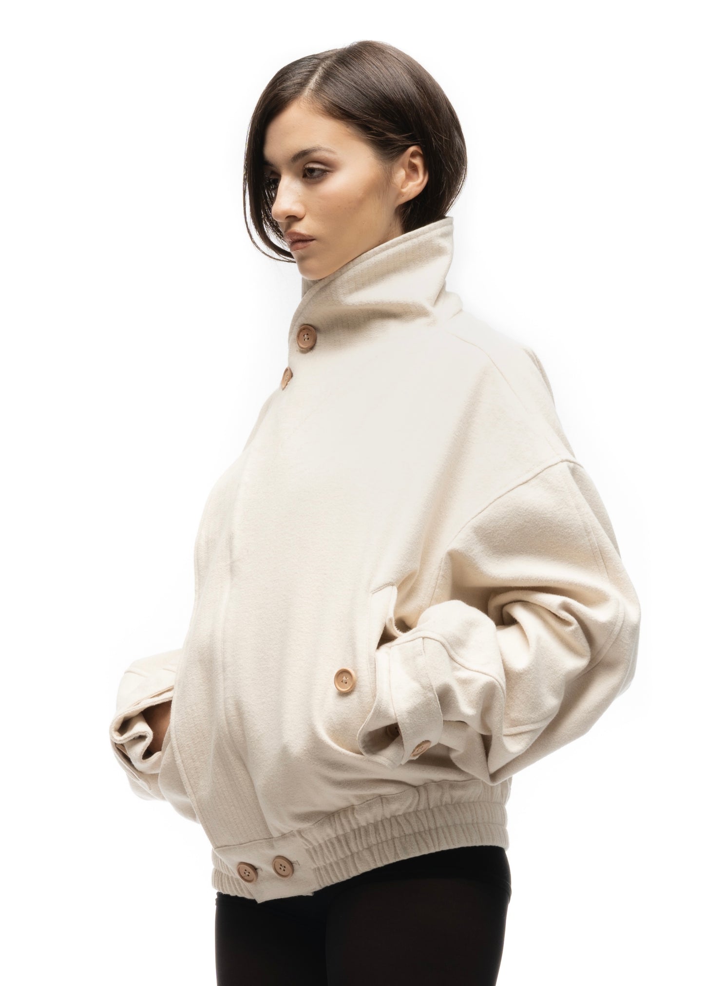 MOLESKIN JACKET WHITE FEMALE