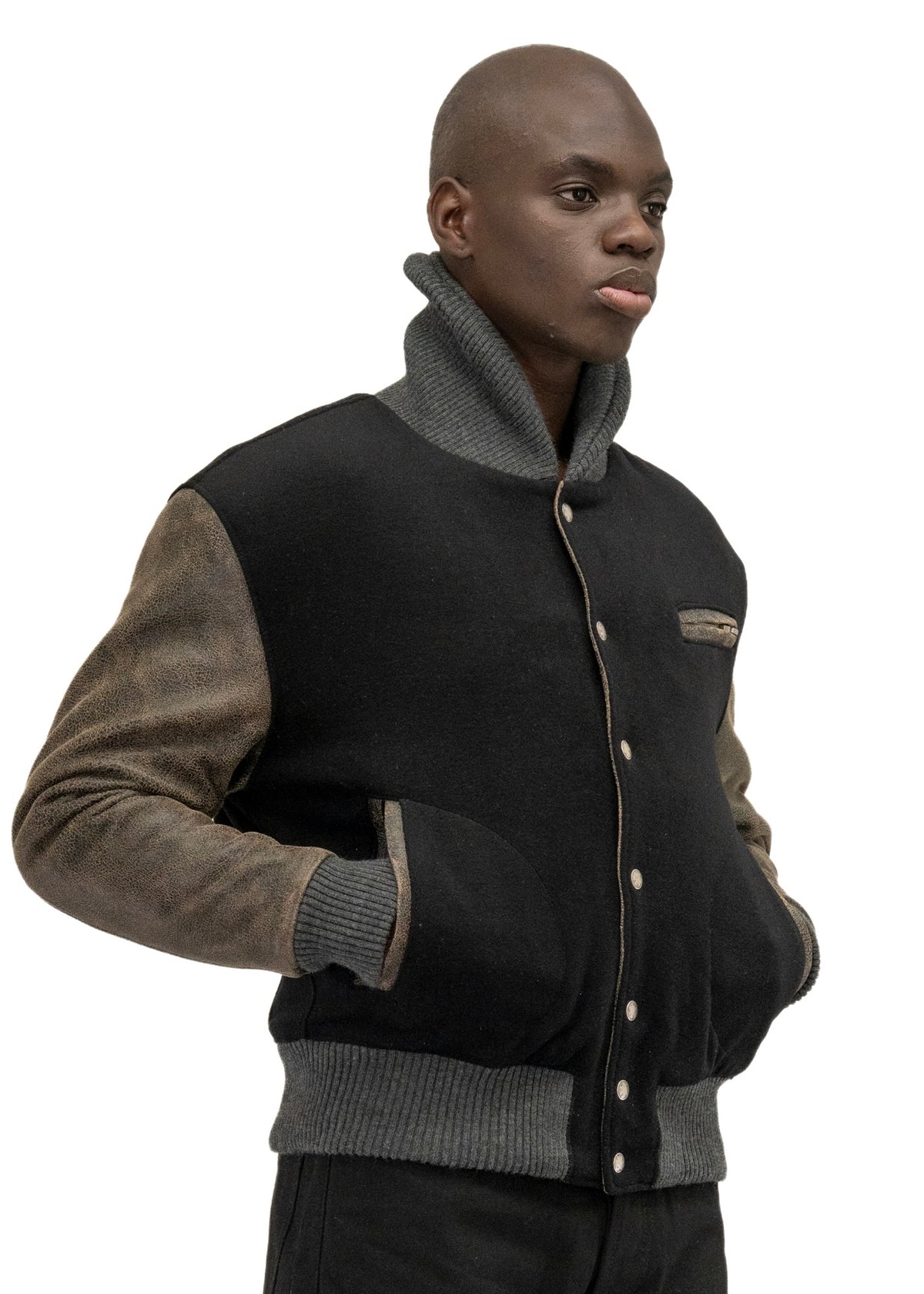 RIDER WOOL LEATHER JACKET