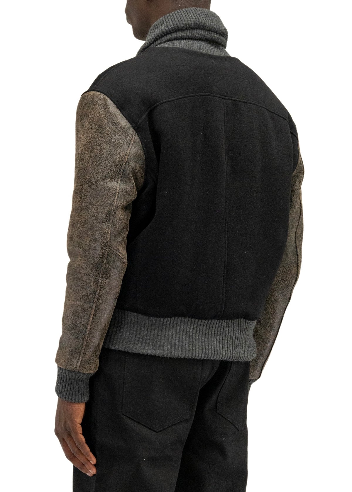 RIDER WOOL LEATHER JACKET