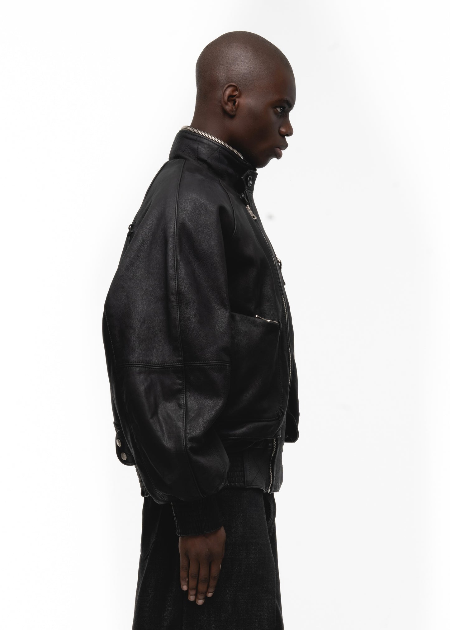 FLIGHT LEATHER COTTON JACKET