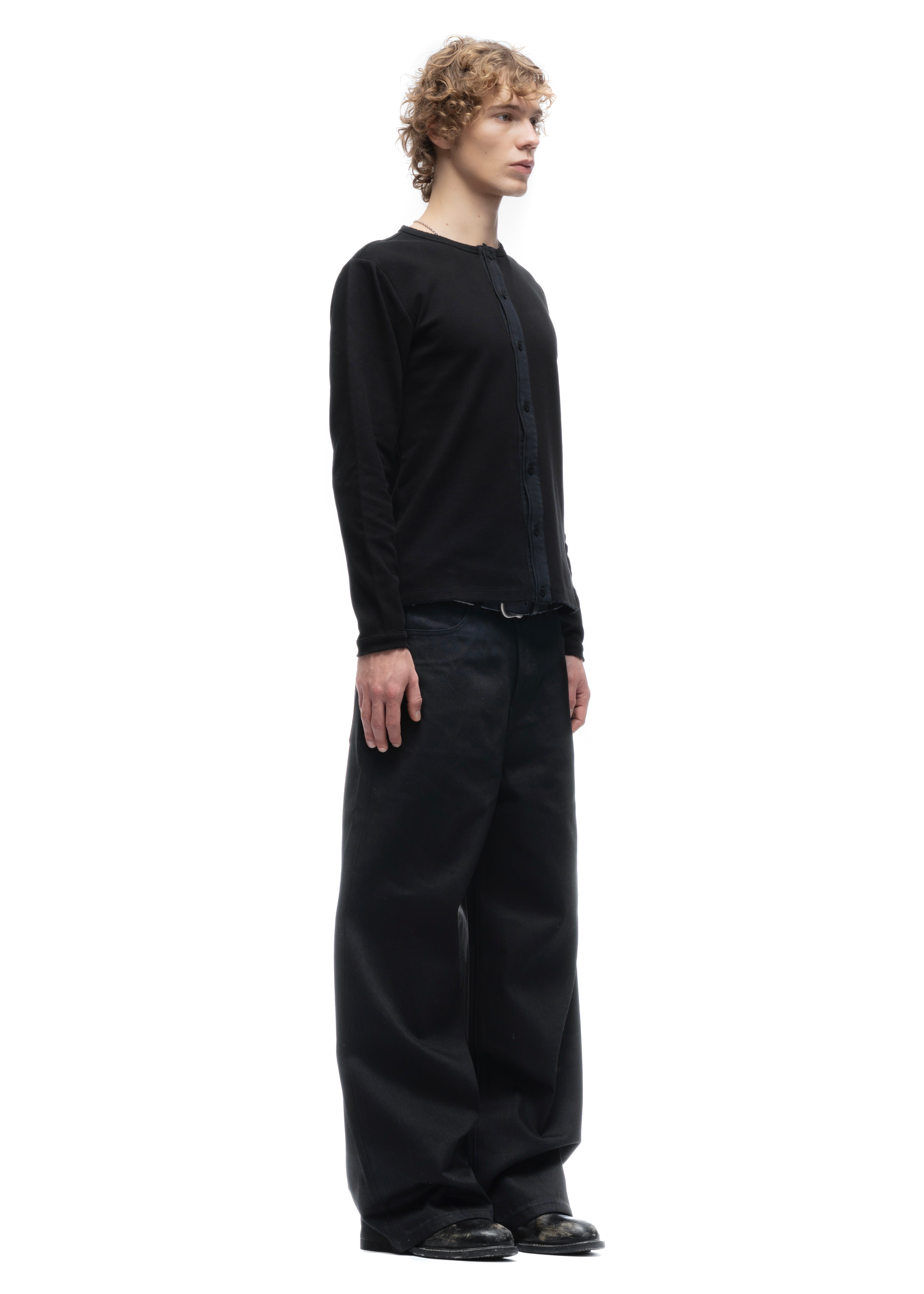 JAPANESE SELVEDGE LOOSE DENIM BLACK – NO/FAITH STUDIOS