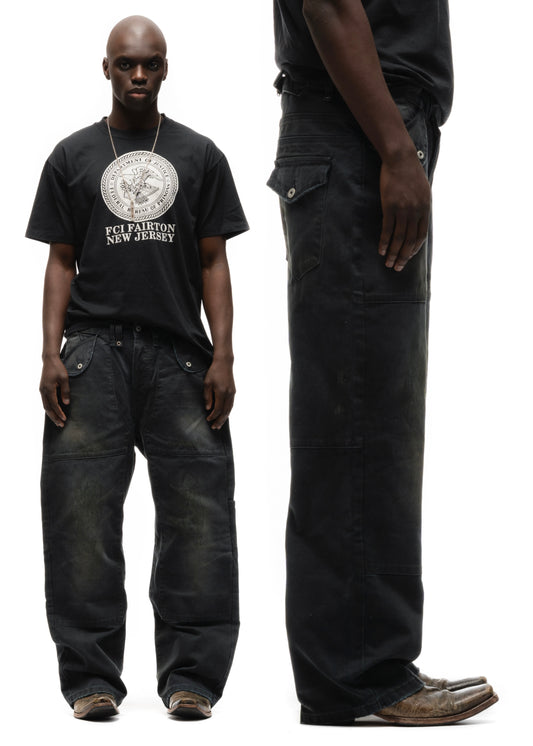 JAPANESE DOUBLE KNEE CUT BLACK