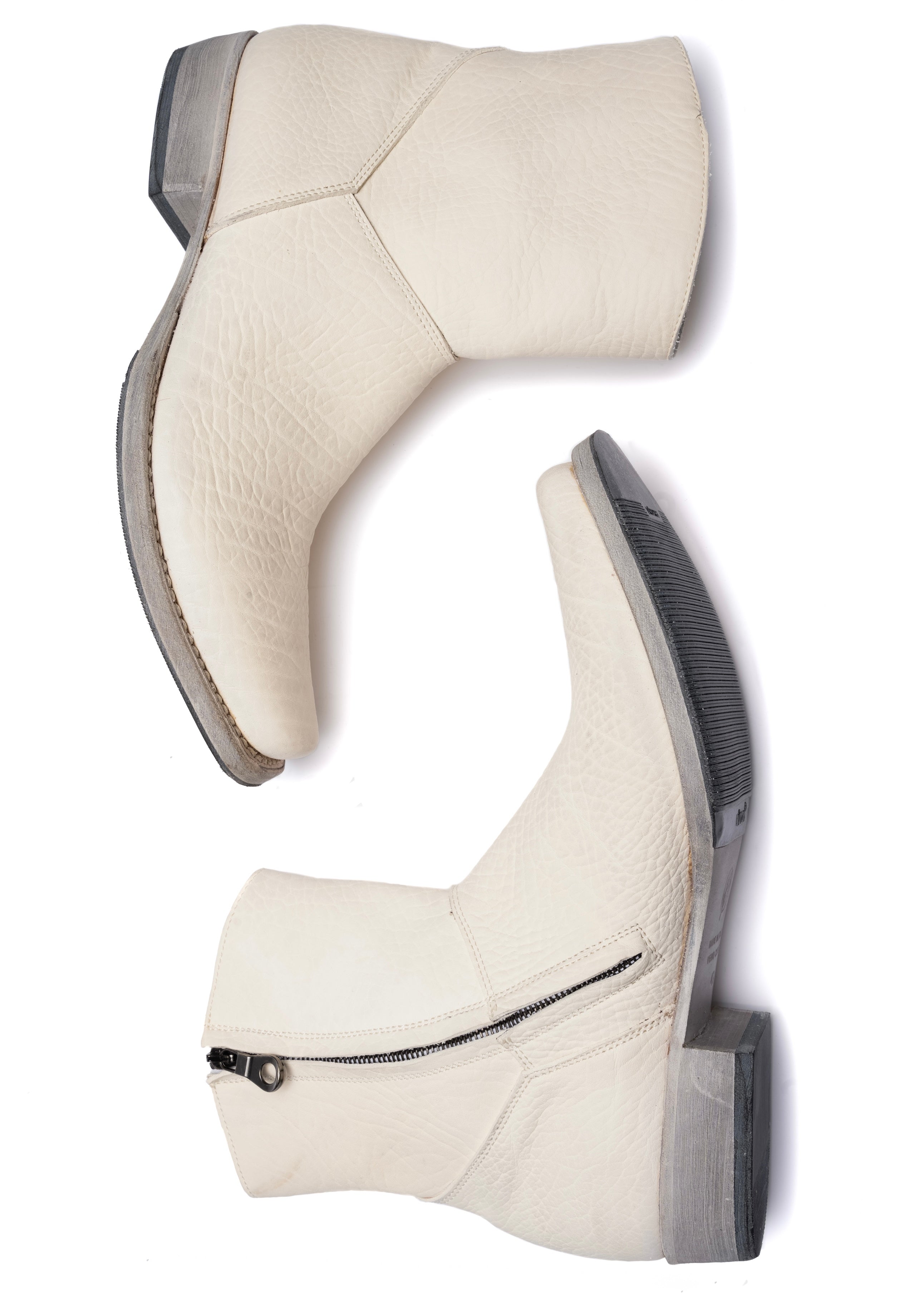WHITE CONCRETE TEXAN BOOTS – NO/FAITH STUDIOS