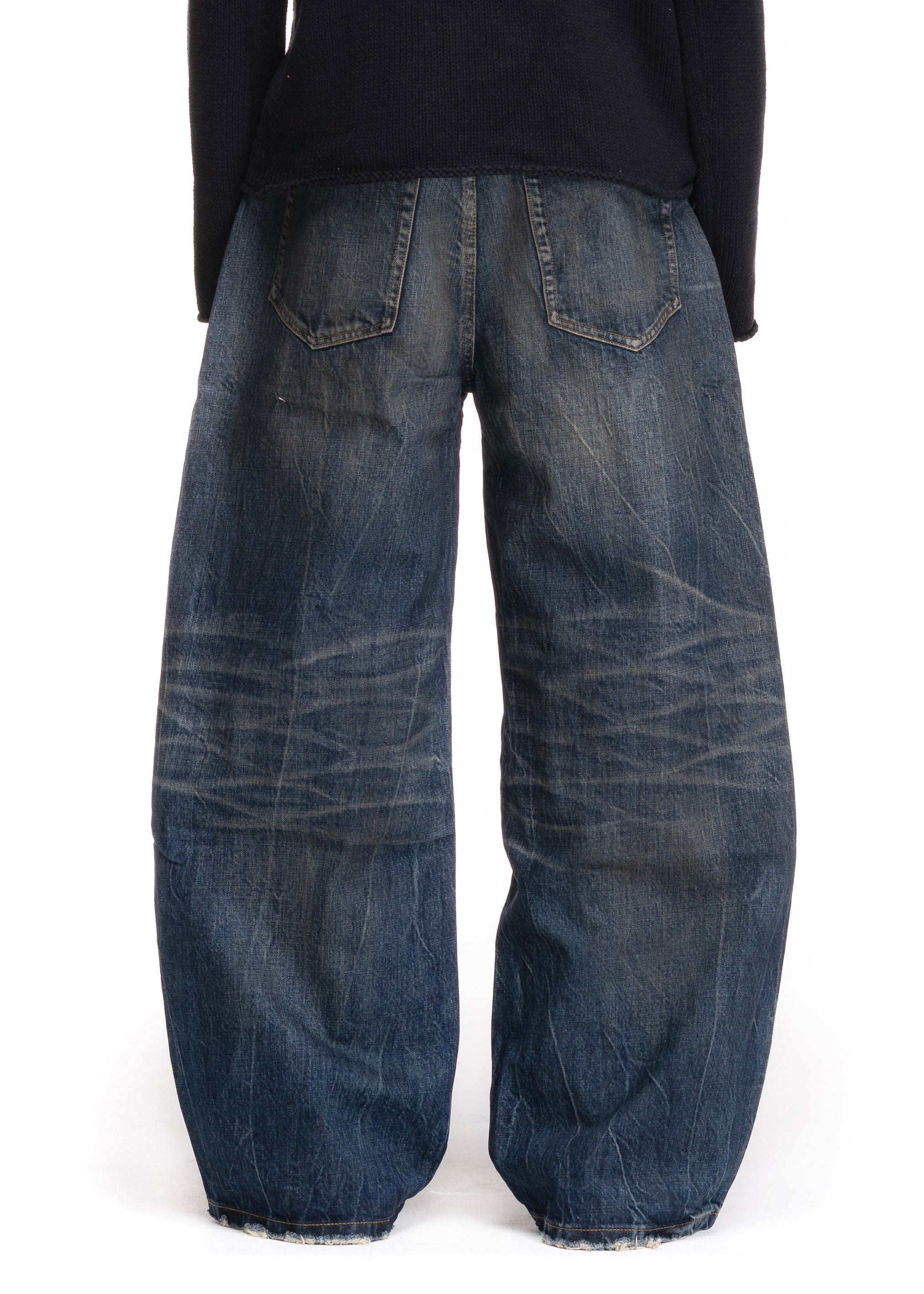 MIDNIGHT INDIGO SELVEDGE DENIM LOOSE FIT – NO/FAITH STUDIOS