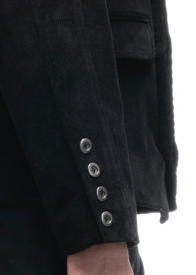 ASYMMETRICAL CORDUROY BLAZER