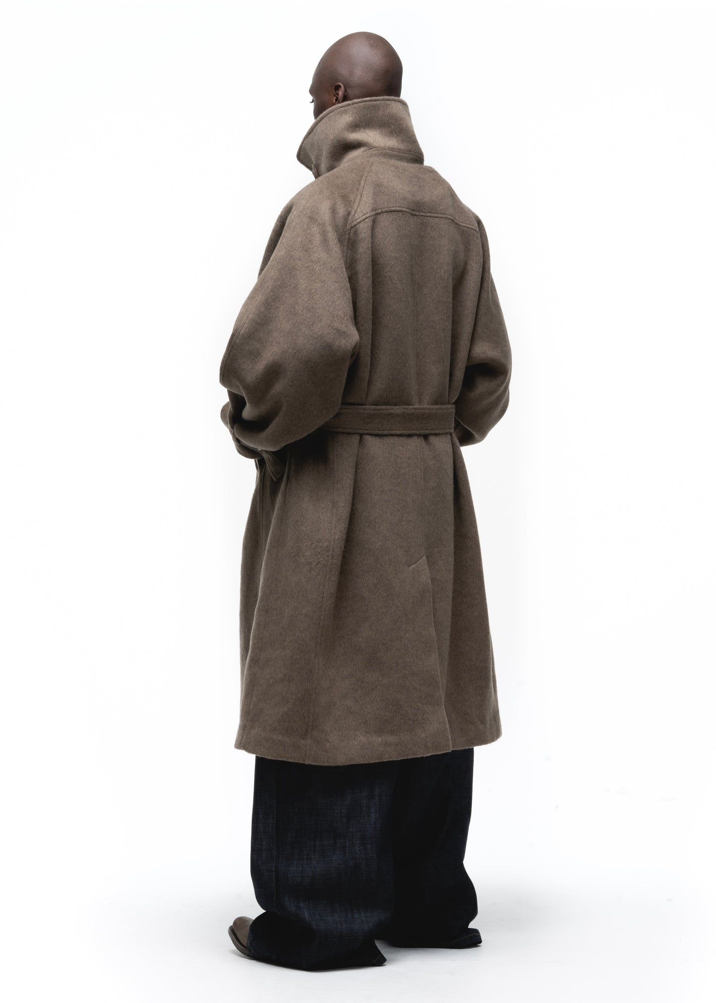 CLASSIC WOOL COAT EARTH GREEN