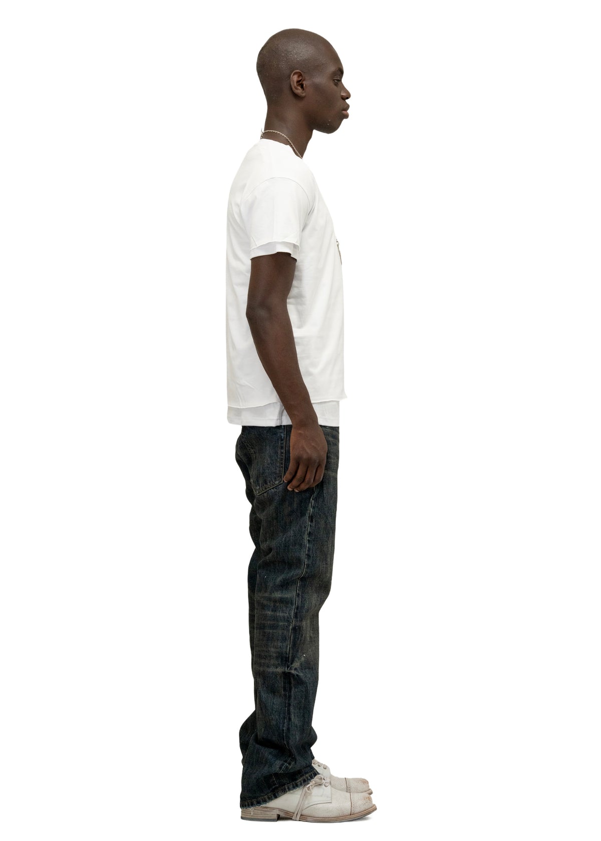 DOUBLE-LAYERED T-SHIRT WHITE