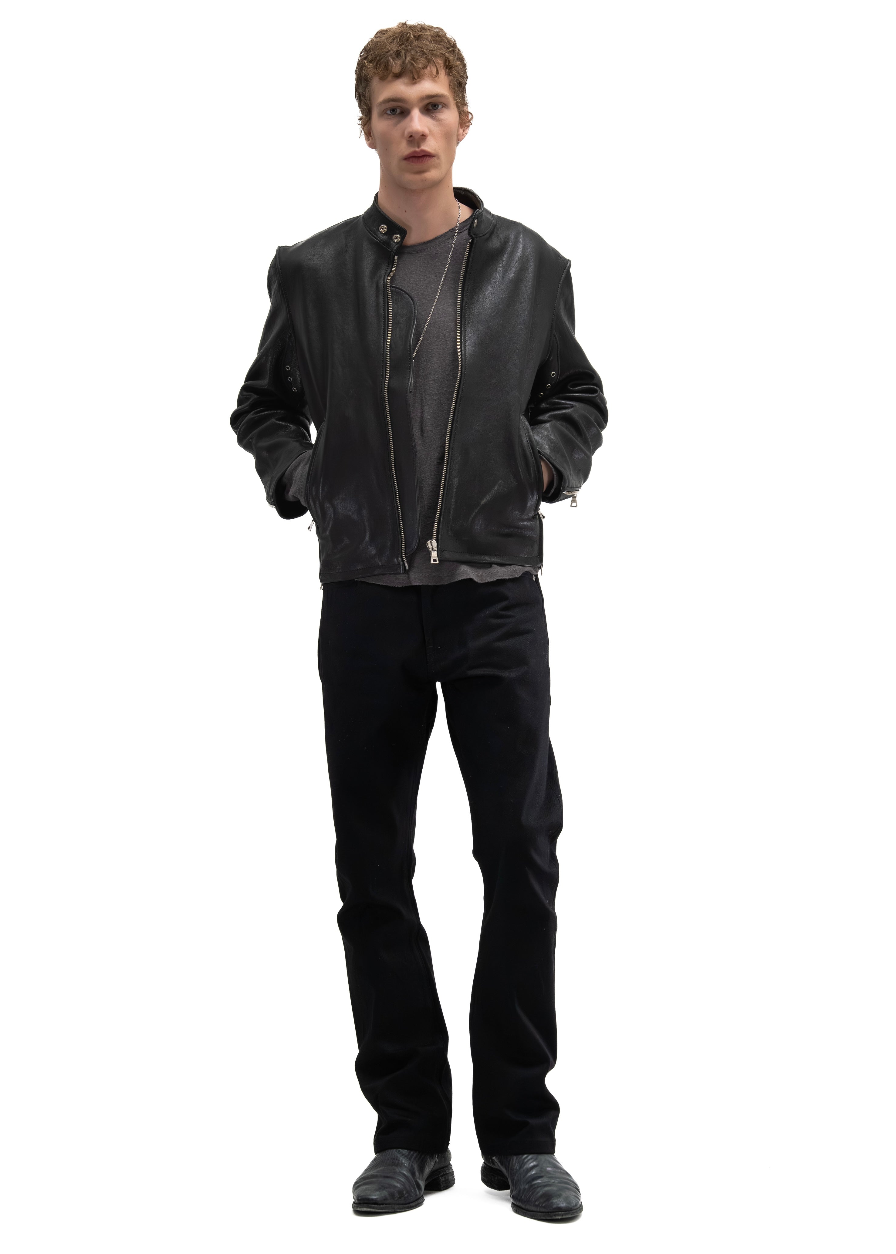 JAPANESE SELVEDGE FITTED BOOTCUT DENIM BLACK – NO/FAITH STUDIOS