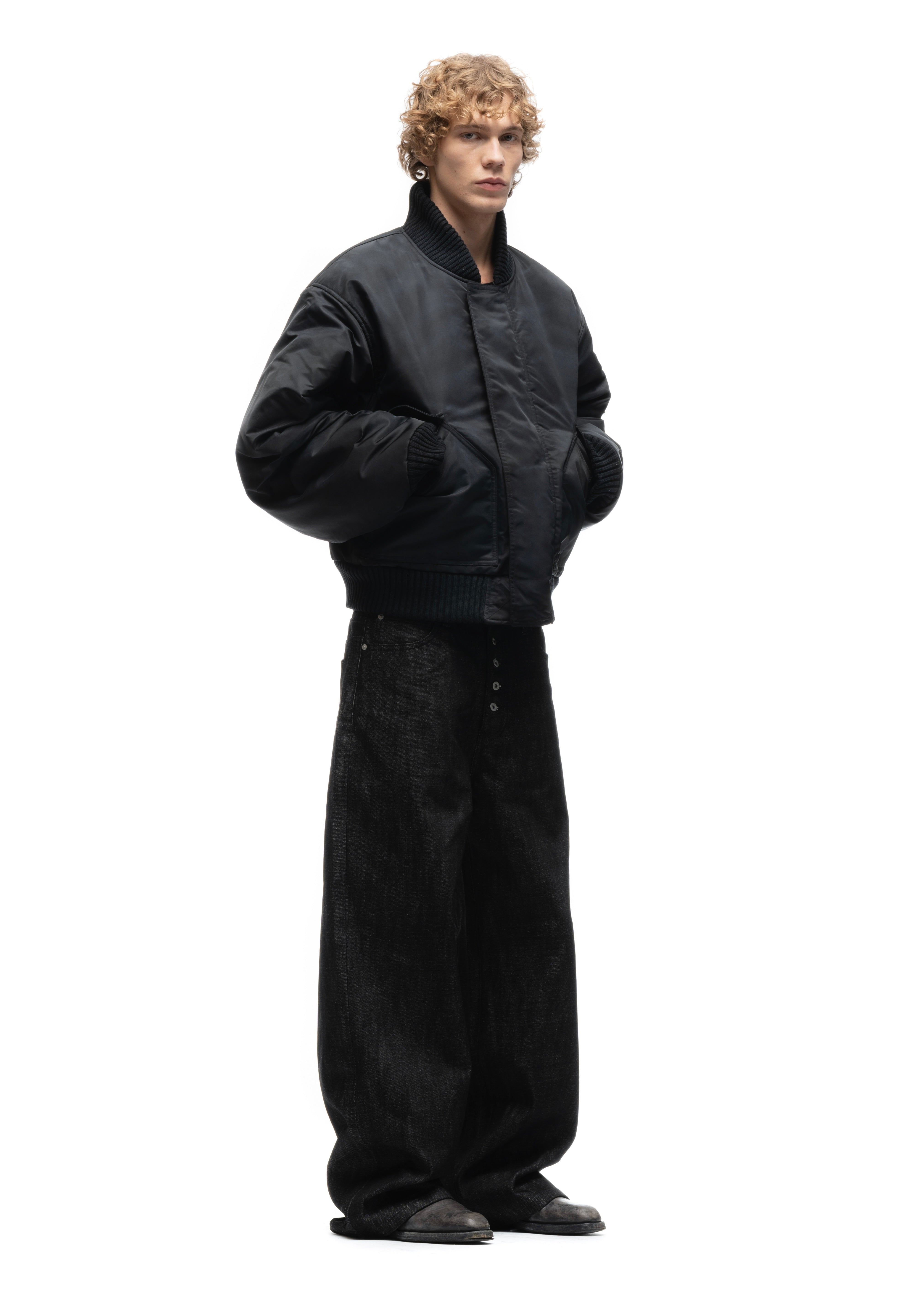 REVERSIBLE BASIC ONYX BOMBER JACKET BLACK – NO/FAITH STUDIOS