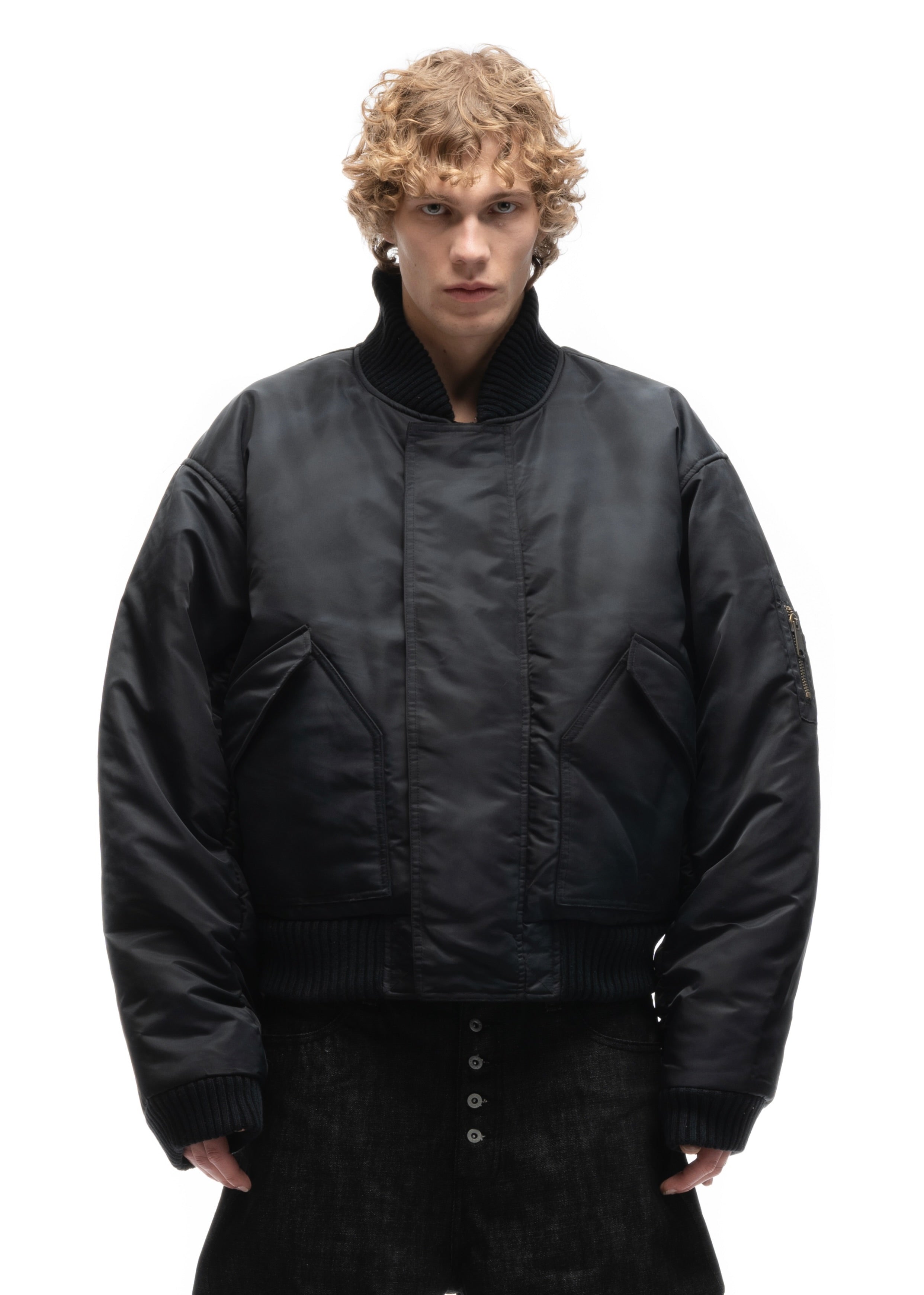 REVERSIBLE BASIC ONYX BOMBER JACKET BLACK – NO/FAITH STUDIOS