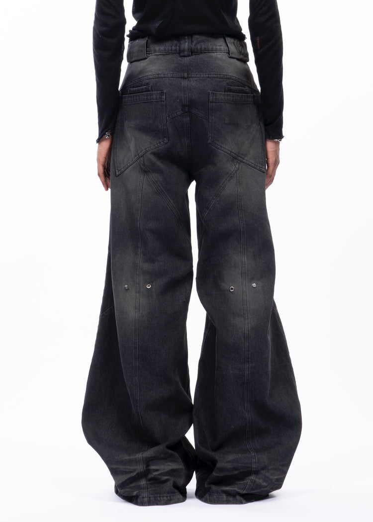 SUN FADED DUNE BAGGY DENIM – NO/FAITH STUDIOS