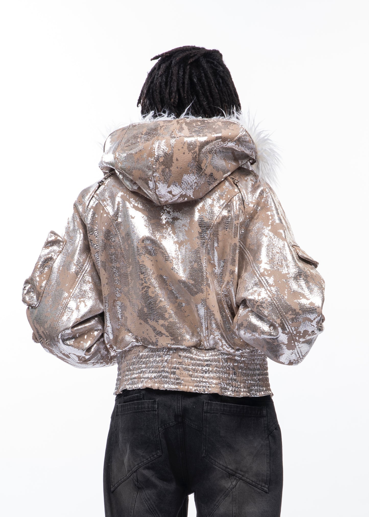 ASTRO FUR JACKET CAMOU LEATHER