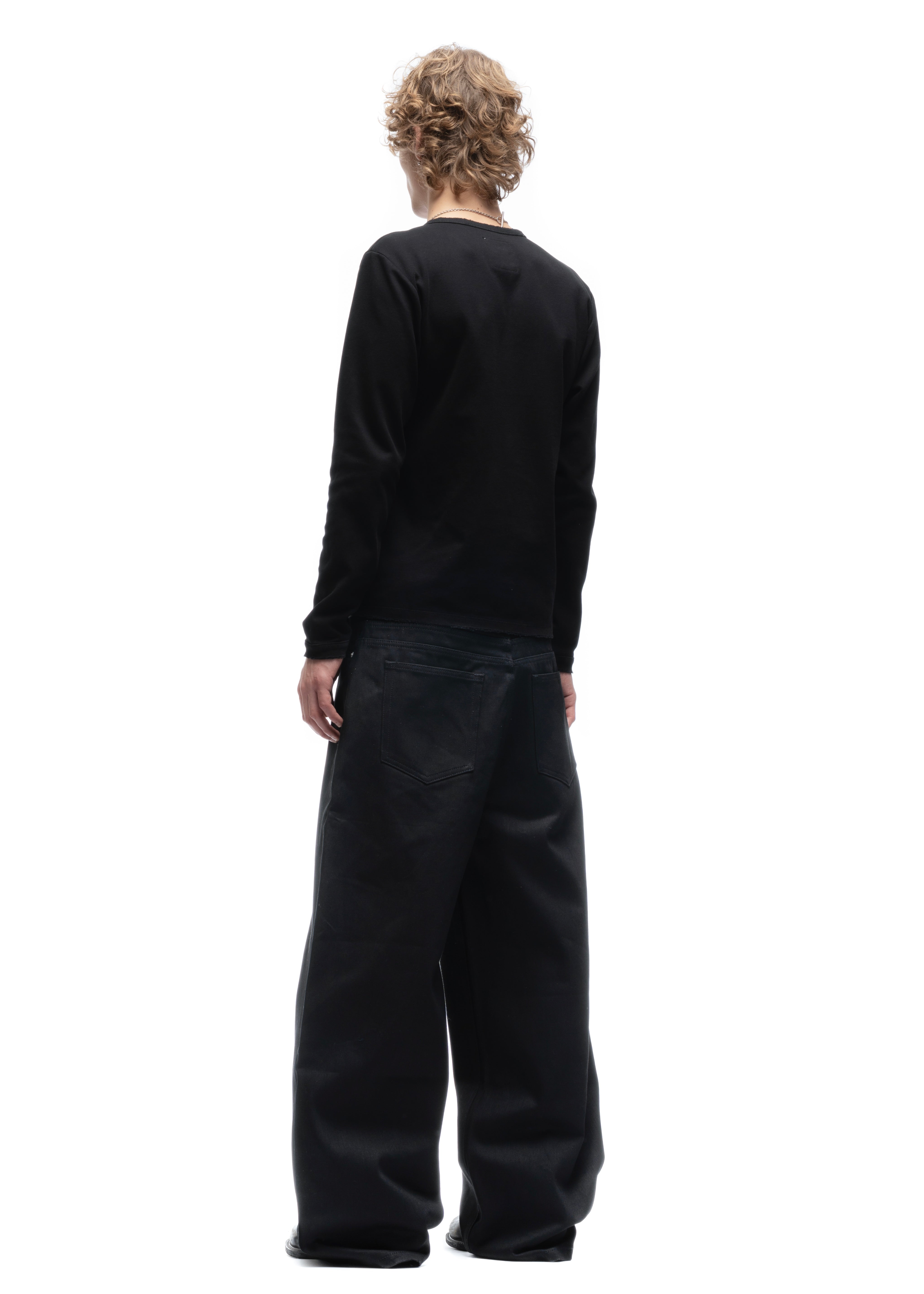 JAPANESE SELVEDGE ULTRA LOOSE DENIM BLACK – NO/FAITH STUDIOS