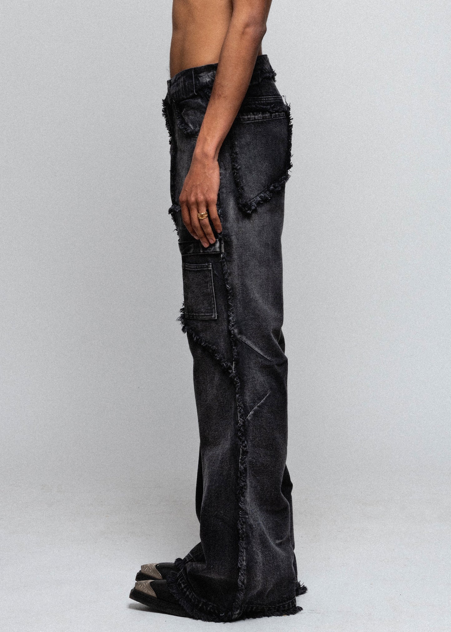 NO FAITH STUDIOS FLARED DENIMno faith