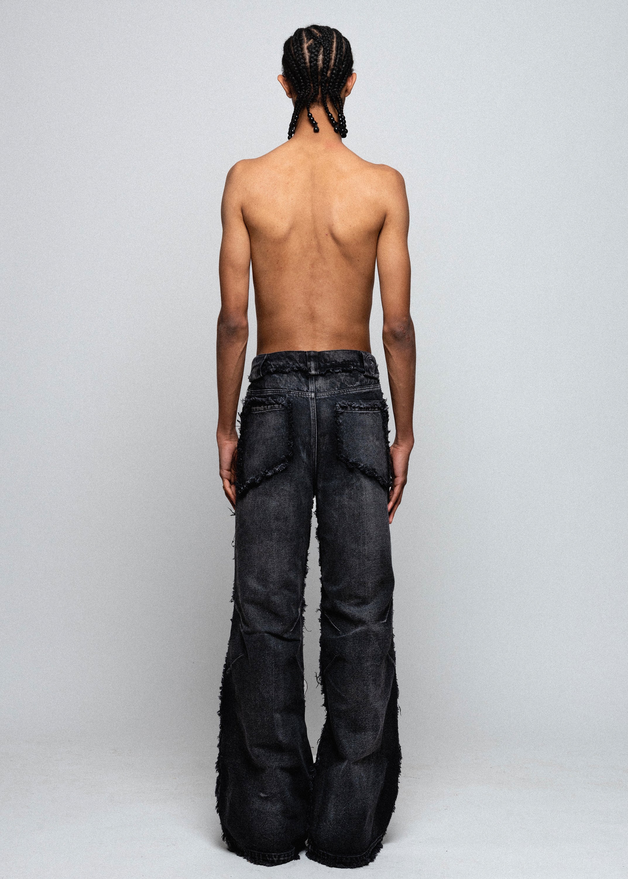 FLARED DENIM 001 BLACK – NO/FAITH STUDIOS