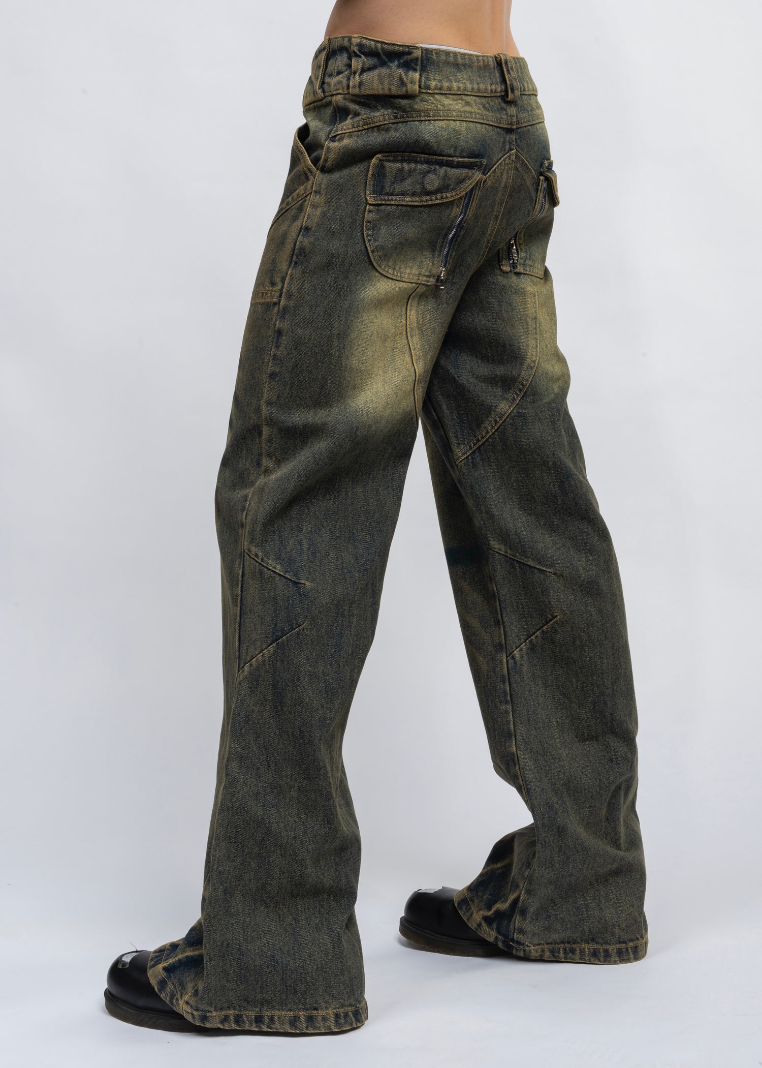 おすすめ】 no/faith DENIM USED FLARED BASIC studios デニム