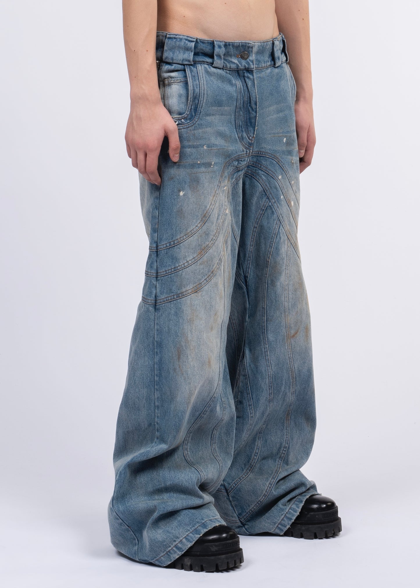 HEAVY WAVE DENIM USED VINTAGE LOOK